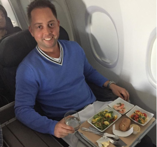 2/19/17 Heading to Dallas, Texas for the #americanmeatinstitute meetings. Thank you @americanair for the free upgrade to first class! Now let's see how time flies!